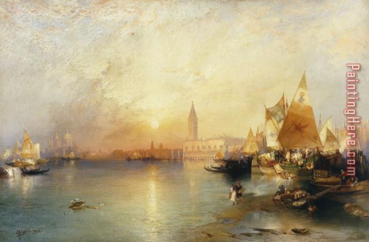 Thomas Moran Sunset Venice